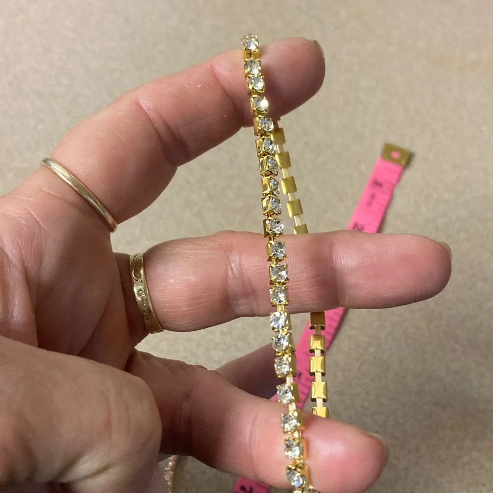 4/$20 bundle and save Gold and Rose Gold tone Crystal Bracelet & Ring Set